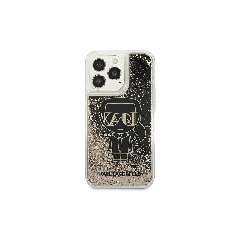 Wholesale Karl Lagerfeld KLHCP13XLGGKBK Apple iPhone 13 Pro Max black hardcase Liquid Glitter Gatsby - KLD917BLK - {ean13} - Hurt