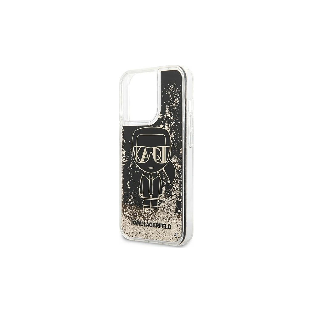 Wholesale Karl Lagerfeld KLHCP13XLGGKBK Apple iPhone 13 Pro Max black hardcase Liquid Glitter Gatsby - KLD917BLK - {ean13} - Hurt