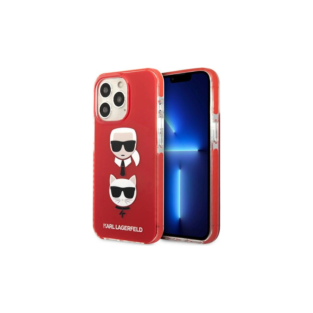 Hurtownia GSM - Etui Karl Lagerfeld KLHCP13XTPE2TR Apple iPhone 13 Pro Max hardcase czerwony/red Karl&Choupette Head - KLD918RED - {ean13} - Hurt