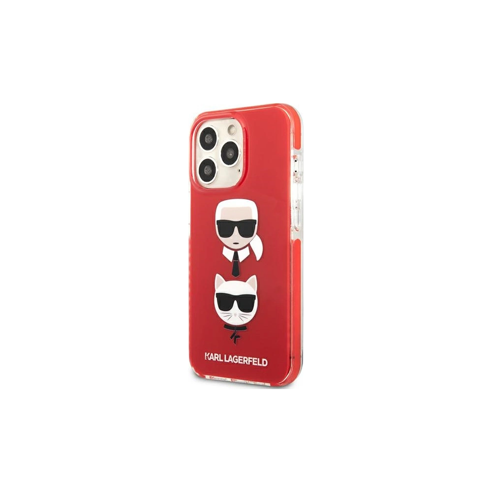 Wholesale Karl Lagerfeld KLHCP13XTPE2TR Apple iPhone 13 Pro Max hardcase red Karl&Choupette Head - KLD918RED - {ean13} - Hurt