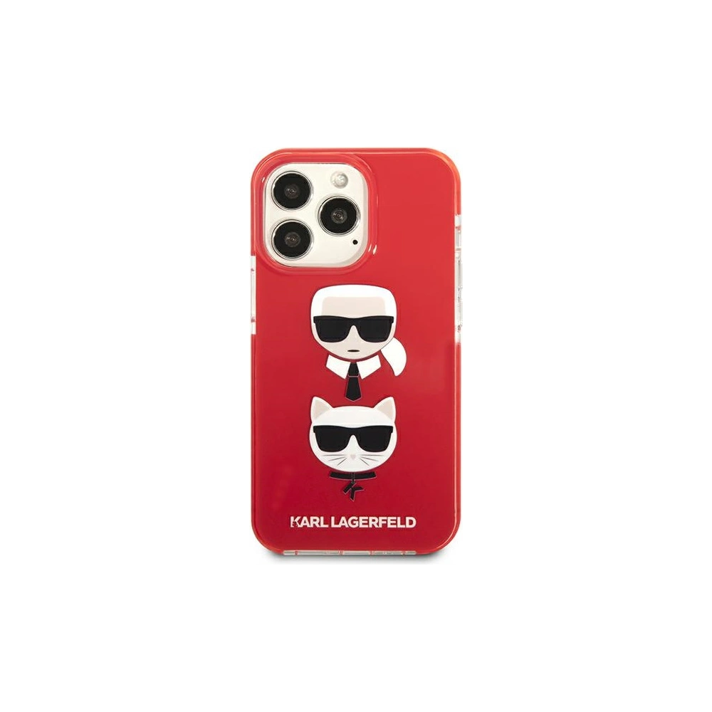 Hurtownia GSM - Etui Karl Lagerfeld KLHCP13XTPE2TR Apple iPhone 13 Pro Max hardcase czerwony/red Karl&Choupette Head - KLD918RED - {ean13} - Hurt