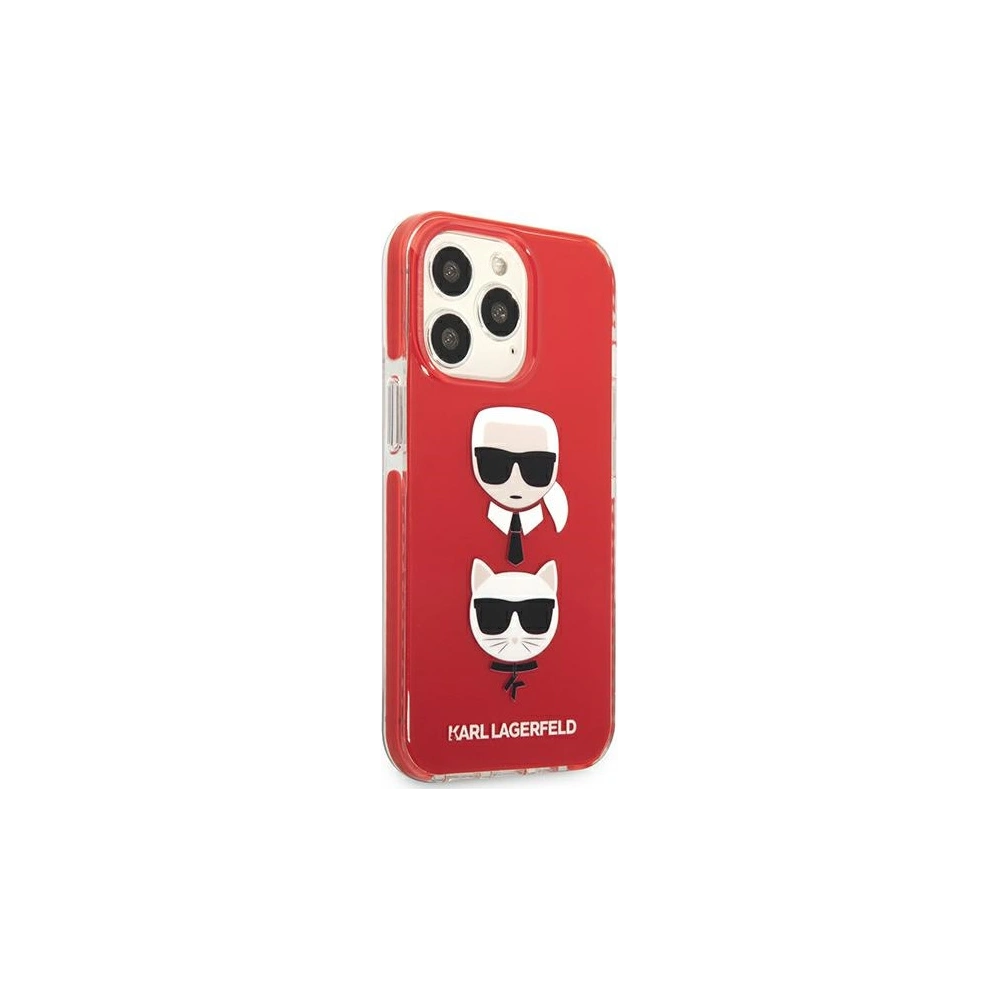 Hurtownia GSM - Etui Karl Lagerfeld KLHCP13XTPE2TR Apple iPhone 13 Pro Max hardcase czerwony/red Karl&Choupette Head - KLD918RED - {ean13} - Hurt