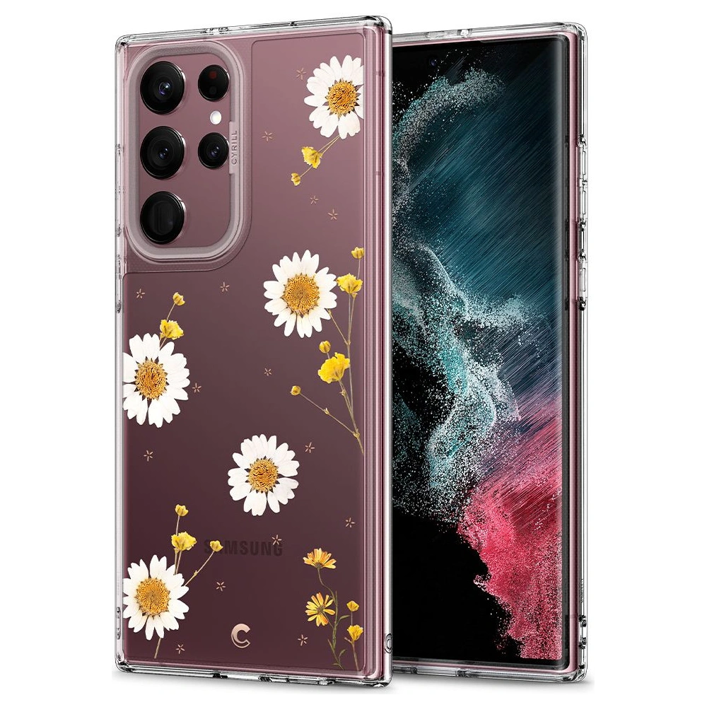 Hurtownia GSM - Etui Spigen Cyrill Cecile Samsung Galaxy S22 Ultra Blooming Daisy - SPN2219BLODAI - {ean13} - Hurt