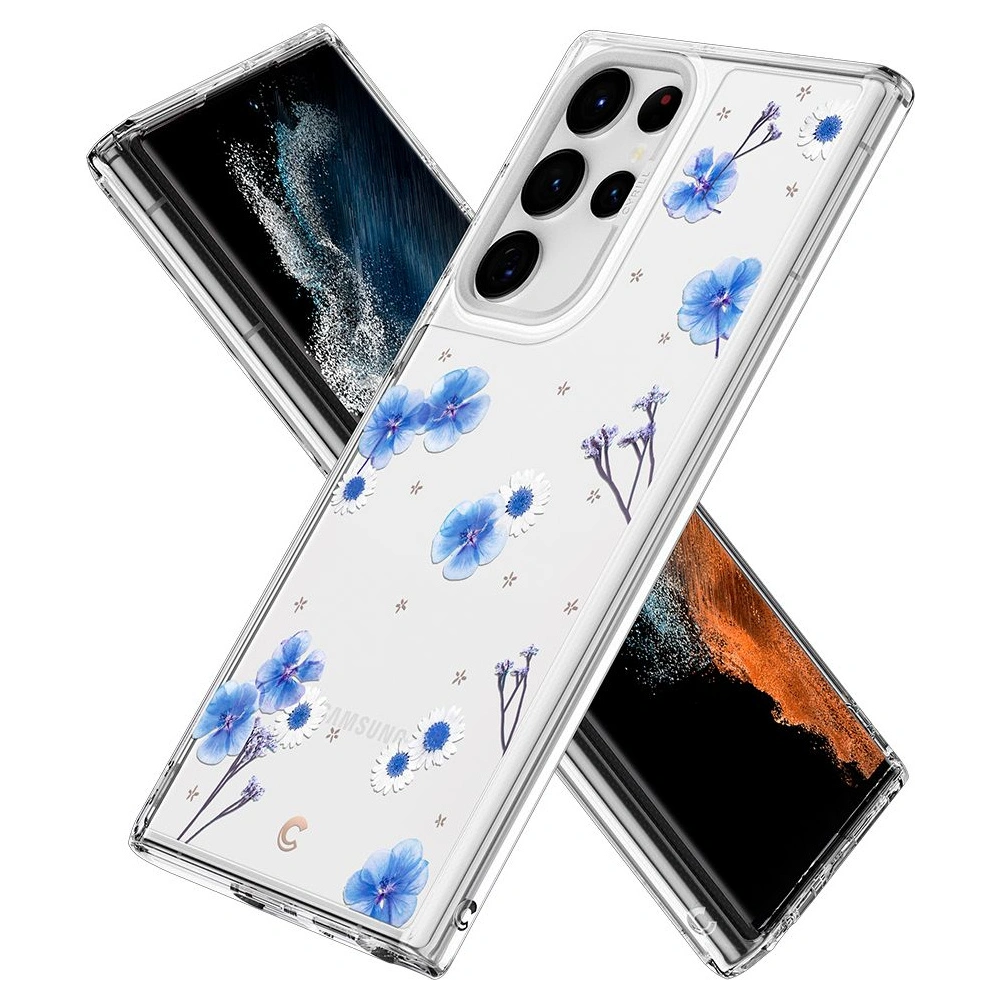 Hurtownia GSM - Etui Spigen Cyrill Cecile Samsung Galaxy S22 Ultra Modrá Jarní - SPN2221BLUSPR - {ean13} - Hurt