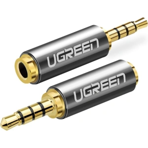 Adapter / przejściówka UGREEN 20501 z 2,5 mm micro jack na 3,5 mm mini jack (szary)