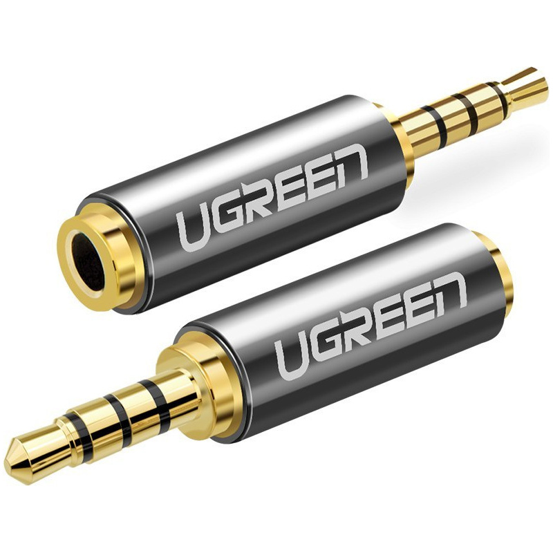 Ugreen Distributor - 6957303825011 - UGR439GRY - UGREEN 20501 Adapter 2.5 mm micro jack to 3.5 mm mini jack (gray) - B2B homescreen
