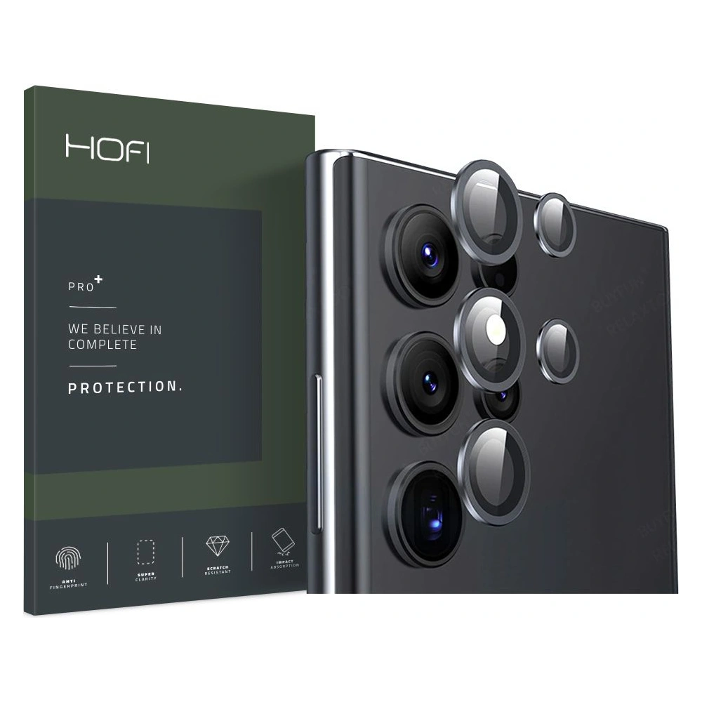 Hurtownia GSM - Sklo na objektiv fotoaparátu Hofi Camring Pro+ Samsung Galaxy S22 Ultra Black - HOFI216BLK - {ean13} - Hurt