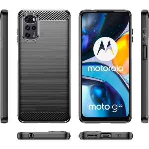 Hurtownia GSM - Case Tech-Protect TPUCarbon Motorola Moto G22 Schwarz - THP972BLK - {ean13} - Hurt