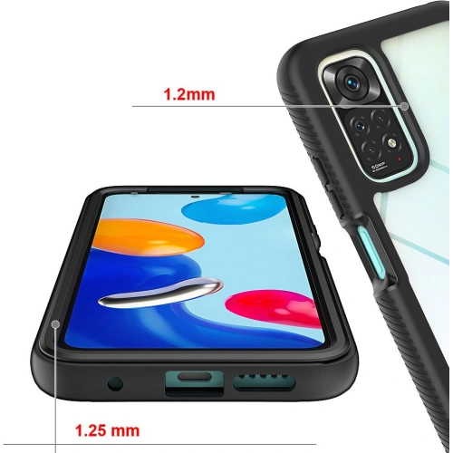 Etui Tech-Protect Defense360 Redmi Note 11/11S Black