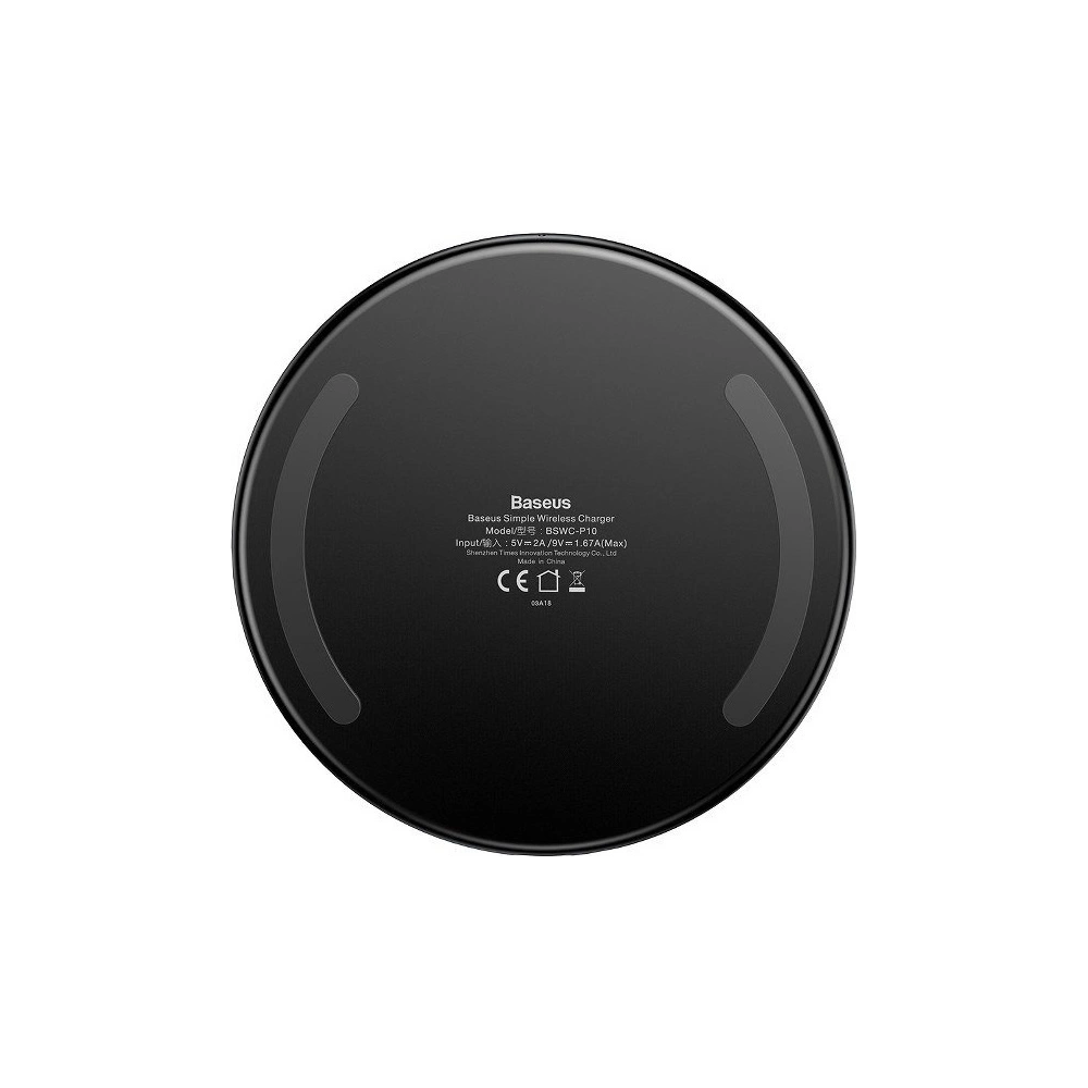 Hurtownia GSM - Bezdrátová indukční nabíječka Baseus Simple 10W Lightning (černá) - BSU3223BLK - {ean13} - Hurt