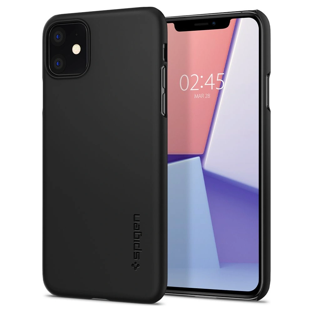 Wholesale Spigen Thin Fit Apple iPhone 11 Black - SPN2222BLK - {ean13} - Hurt