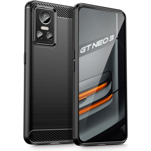 Etui Tech-Protect TPUCarbon Realme GT Neo 3 Black