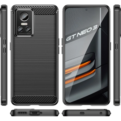 Etui Tech-Protect TPUCarbon Realme GT Neo 3 Black