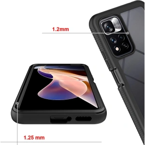 Hurtownia GSM - Case Tech-Protect Defense360 Redmi Note 11 Pro+ Plus 5G Schwarz - THP977BLK - {ean13} - Hurt