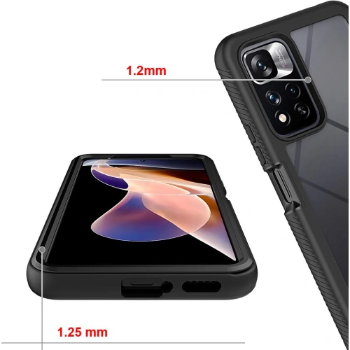 Etui Tech-Protect Defense360 Redmi Note 11 Pro+ Plus 5G Black