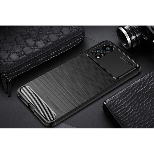 Etui Tech-Protect TPUCarbon POCO X4 Pro 5G Black