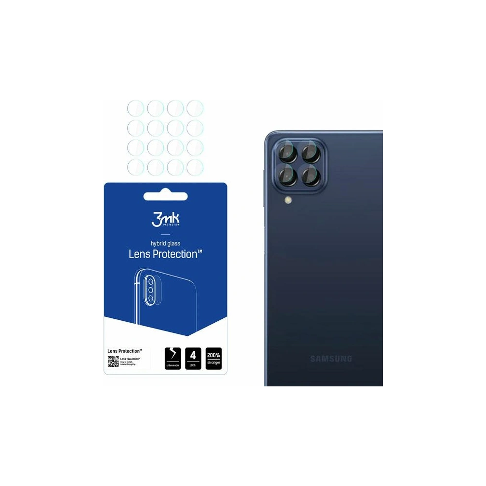 Hurtownia GSM - Hybridní sklo na objektiv fotoaparátu 3MK Lens Protection Samsung Galaxy M53 5G [4 PACK] - 3MK2981 - {ean13} - Hurt