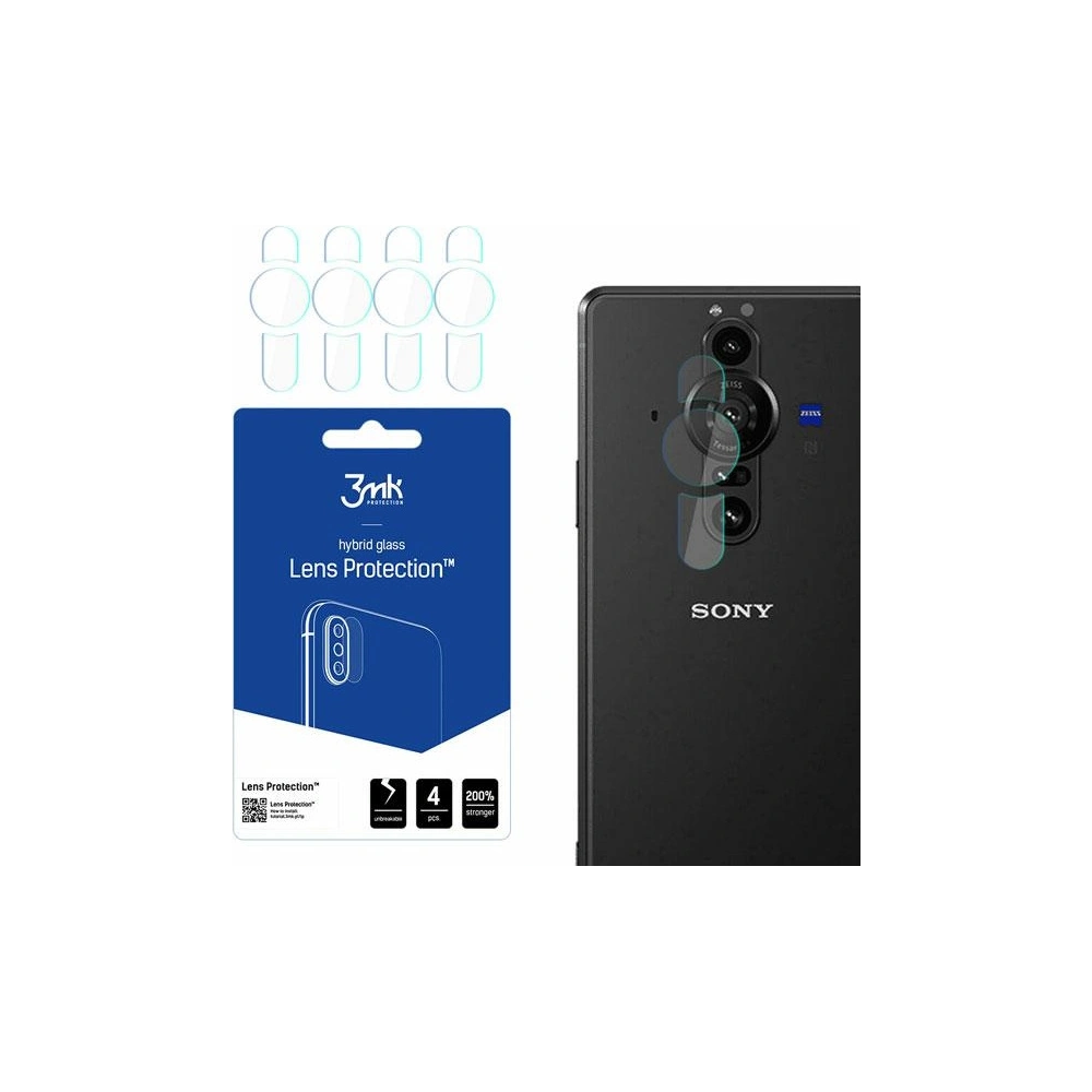 Hurtownia GSM - Hybrylové sklo na objektiv fotoaparátu 3MK Ochrana objektivu Sony Xperia Pro-I [4 PACK] - 3MK2982 - {ean13} - Hurt