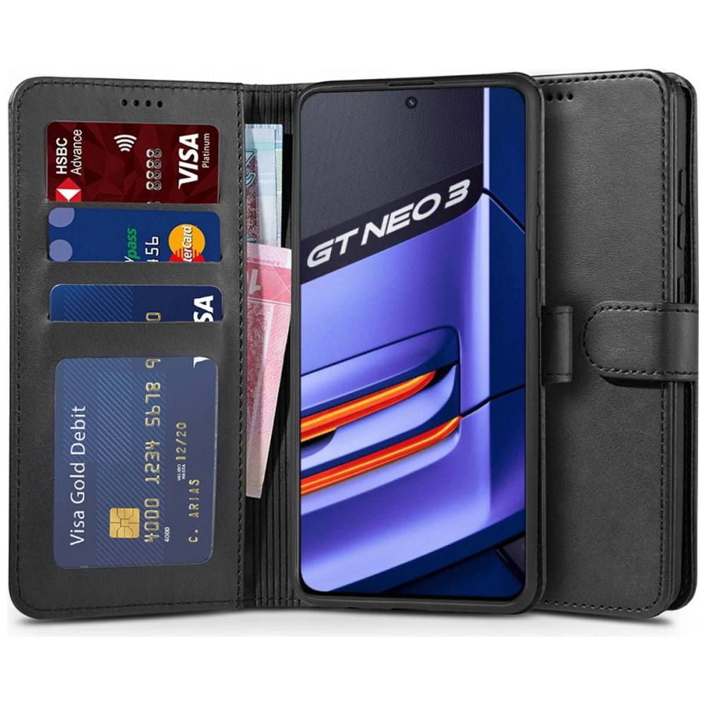 Hurtownia GSM - Etui Tech-Protect Wallet Realme GT Neo 3 Black - THP983BLK - {ean13} - Hurt