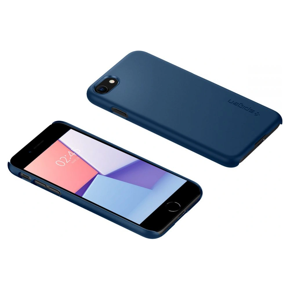 Hurtownia GSM - Etui Spigen Thin Fit Apple iPhone SE 2022/SE 2020/8/7 námořnická modř - SPN2227BLU - {ean13} - Hurt