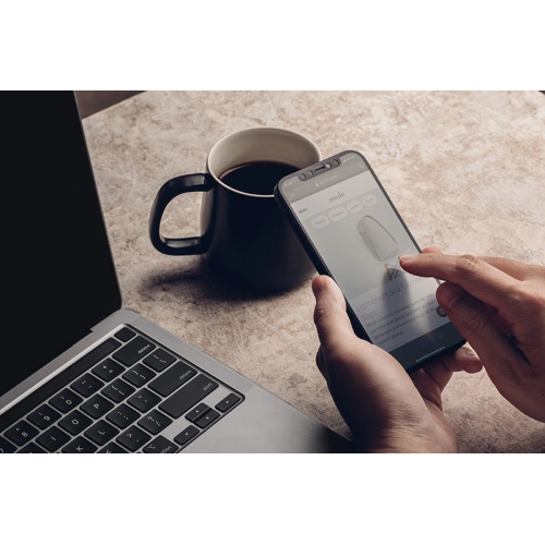 Matowa folia ochronna Moshi iVisor AG Apple iPhone 12 mini (czarna ramka)