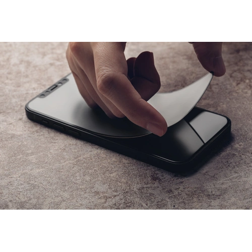 Matowa folia ochronna Moshi iVisor AG Apple iPhone 12 mini (czarna ramka)