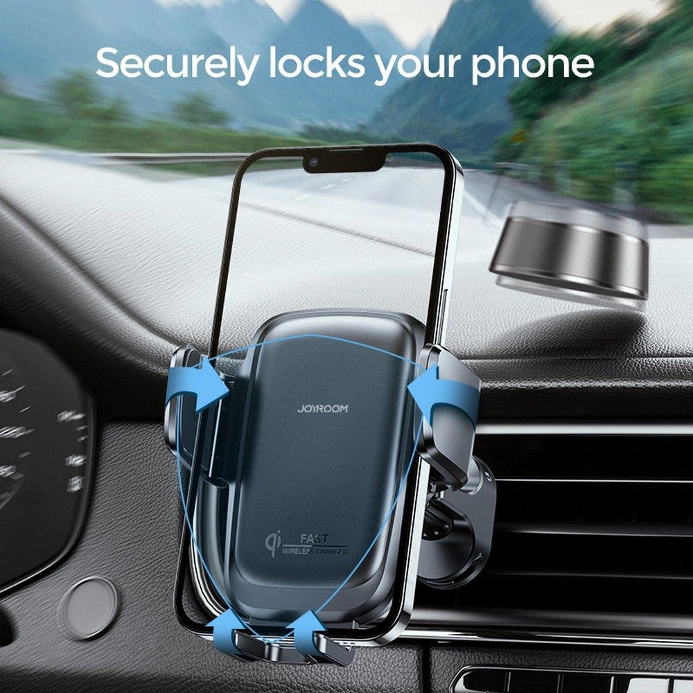 Hurtownia GSM - Uchyt do auta s indukční nabíječkou Joyroom JR-ZS243 Air Vent Car Mount Wireless Charger 15W Černý - JYR087BLK - {ean13} - Hurt