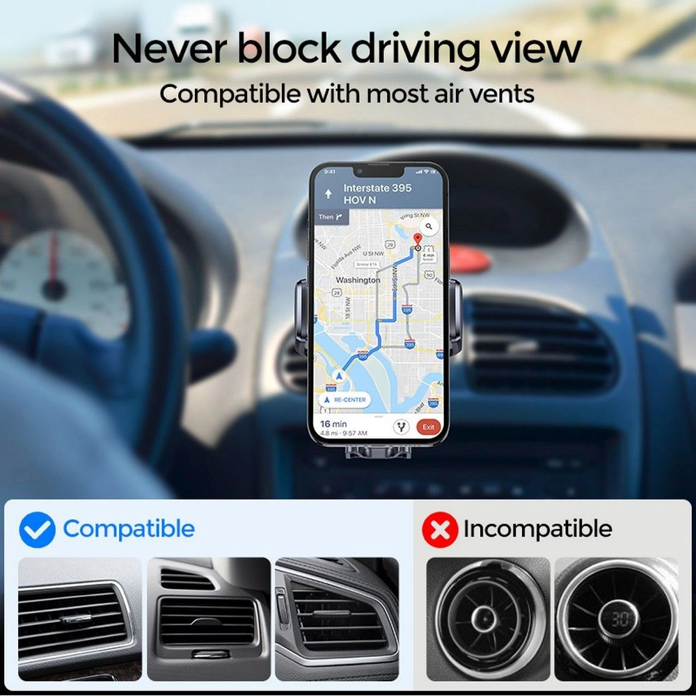 Hurtownia GSM - Uchyt do auta s indukční nabíječkou Joyroom JR-ZS243 Air Vent Car Mount Wireless Charger 15W Černý - JYR087BLK - {ean13} - Hurt
