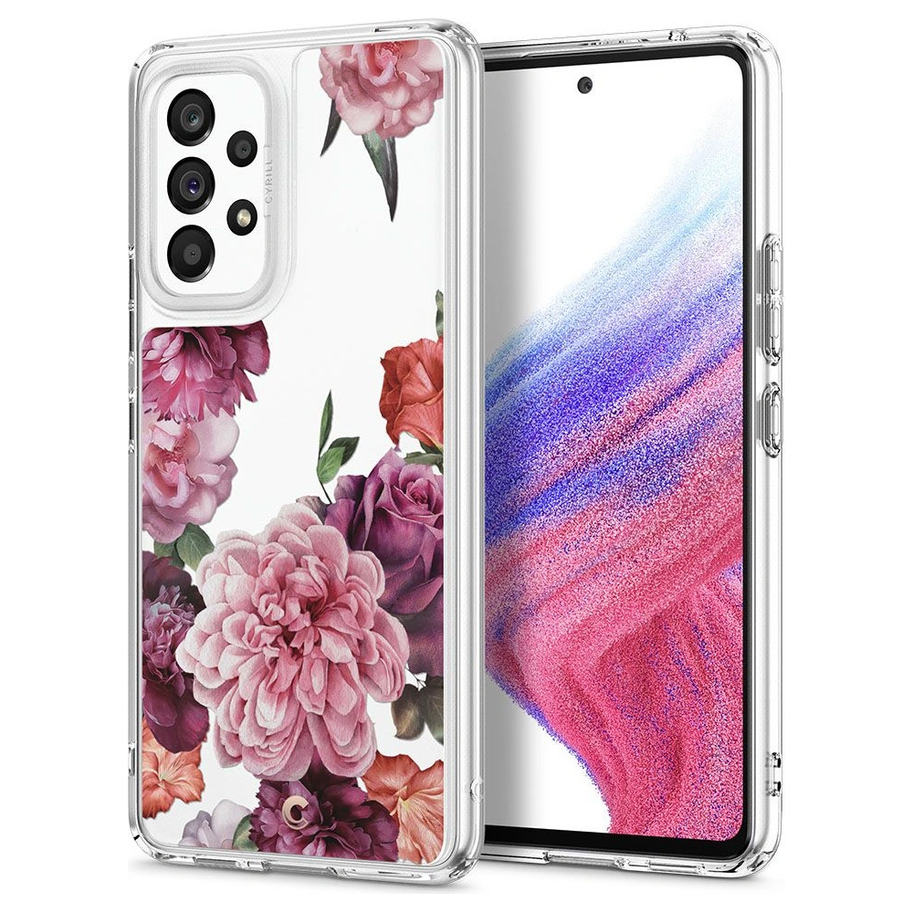 Etui Spigen Cyrill Cecile Samsung Galaxy A53 5G Růžový květinový