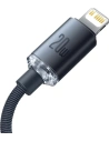 Wholesale Baseus Crystal cable USB-C to Lightning, 20W, PD, 1.2m (black) - BSU3224BLK - {ean13} - Hurt