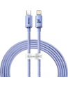 Baseus Crystal cable USB-C to Lightning, 20W, PD, 2m (violet)