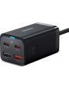 Ładowarka sieciowa Baseus GaN3 Pro, 2x USB-C, 2x USB, 65W (czarna)