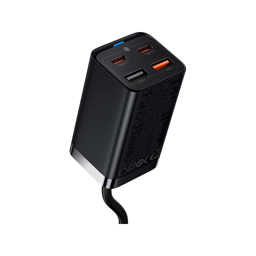 Hurtownia GSM - Síťová nabíječka Baseus GaN3 Pro, 2x USB-C, 2x USB, 65W (černá) - BSU3226BLK - {ean13} - Hurt