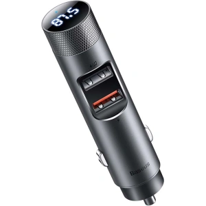 Hurtownia GSM - Transmiter FM Baseus Energy Column Pro, Bluetooth 5.0, 2x USB, 30W (šedý) - BSU3227GRY - {ean13} - Hurt