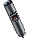 Transmiter FM Baseus Energy Column Pro, Bluetooth 5.0, 2x USB, 30W (szary)