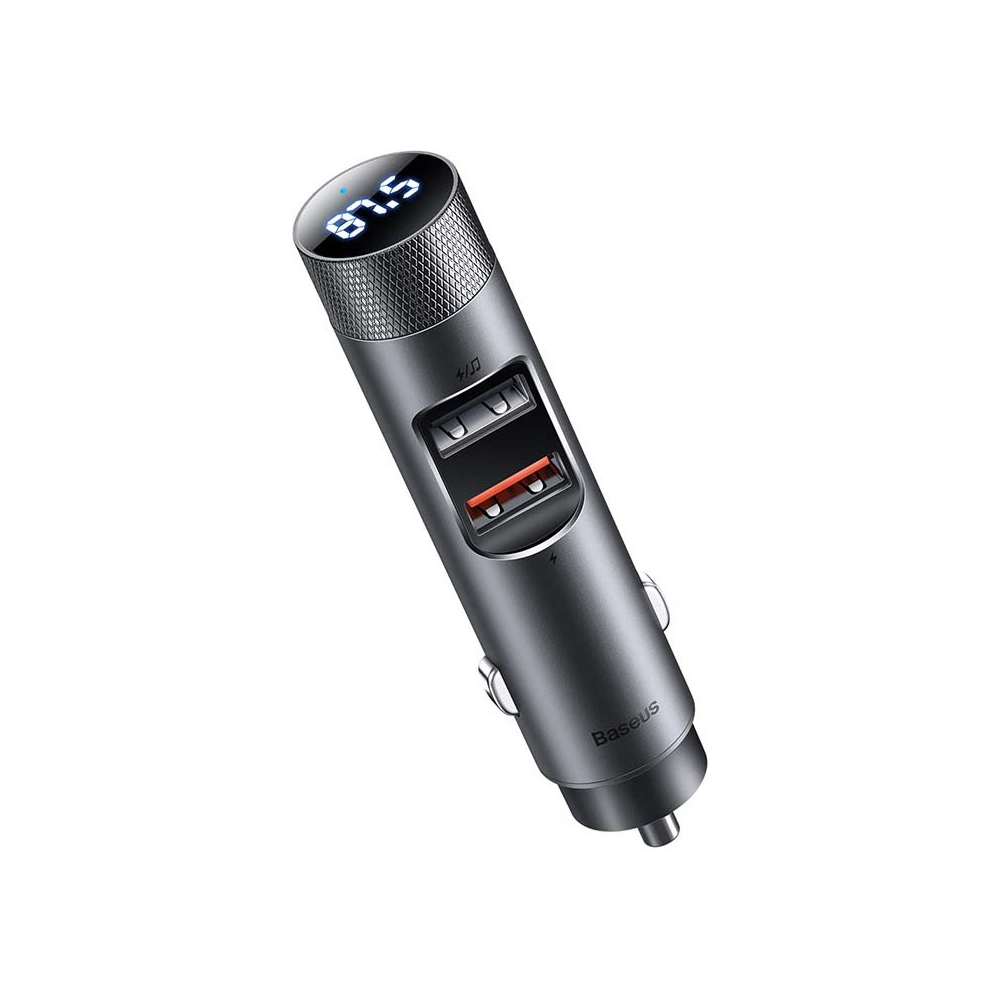 Hurtownia GSM - Transmiter FM Baseus Energy Column Pro, Bluetooth 5.0, 2x USB, 30W (šedý) - BSU3227GRY - {ean13} - Hurt