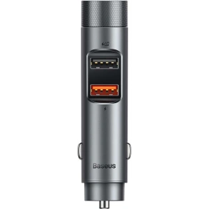 Hurtownia GSM - Transmiter FM Baseus Energy Column Pro, Bluetooth 5.0, 2x USB, 30W (šedý) - BSU3227GRY - {ean13} - Hurt