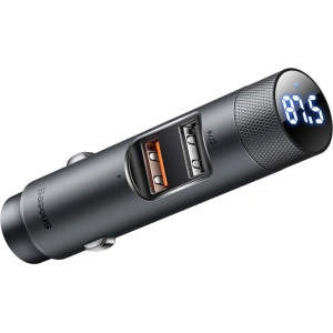 Hurtownia GSM - Transmiter FM Baseus Energy Column Pro, Bluetooth 5.0, 2x USB, 30W (šedý) - BSU3227GRY - {ean13} - Hurt
