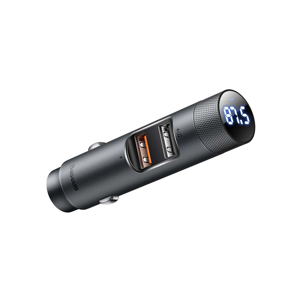 Hurtownia GSM - Transmiter FM Baseus Energy Column Pro, Bluetooth 5.0, 2x USB, 30W (šedý) - BSU3227GRY - {ean13} - Hurt