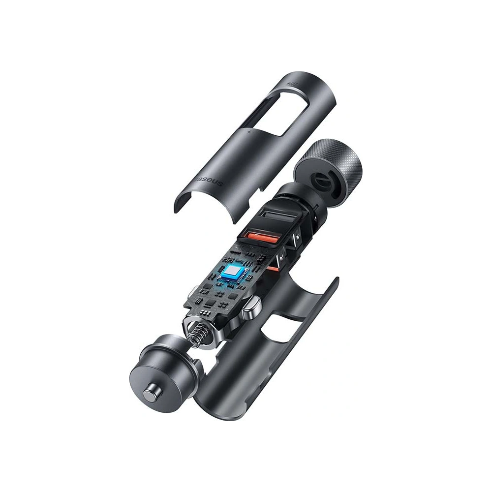 Hurtownia GSM - Transmiter FM Baseus Energy Column Pro, Bluetooth 5.0, 2x USB, 30W (šedý) - BSU3227GRY - {ean13} - Hurt