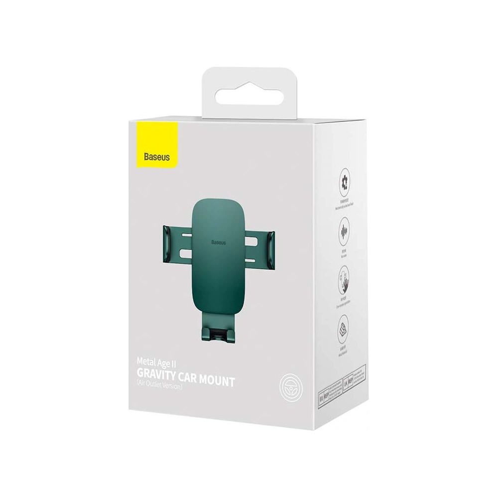 Hurtownia GSM - Uchwyt samochodowy do kratki Baseus Metal Age II (zielony) - BSU3231GRN - {ean13} - Hurt