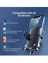 Wholesale Joyroom JR-ZS242 Rotary Dashboard Car Mount Wireless Charger 15W Black - JYR089BLK - {ean13} - Hurt