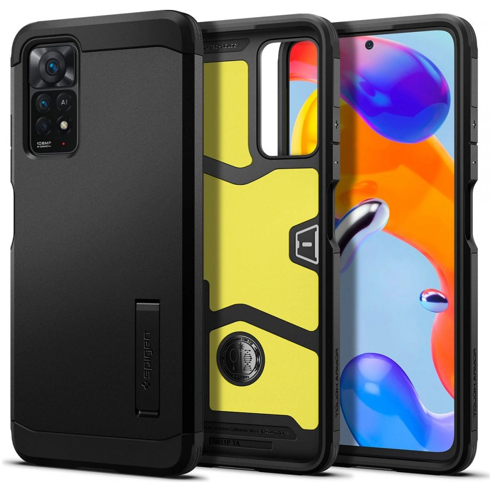 Hurtownia GSM - Etui Spigen Tough Armor Redmi Note 11 Pro LTE/5G černé - SPN2230BLK - {ean13} - Hurt
