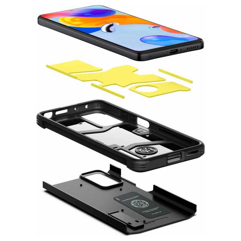 Hurtownia GSM - Etui Spigen Tough Armor Redmi Note 11 Pro LTE/5G černé - SPN2230BLK - {ean13} - Hurt