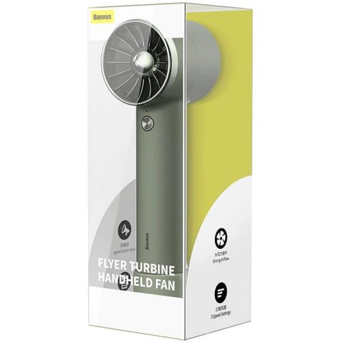 Przenośny wentylator ręczny Baseus Flyer Turbine (zielony)