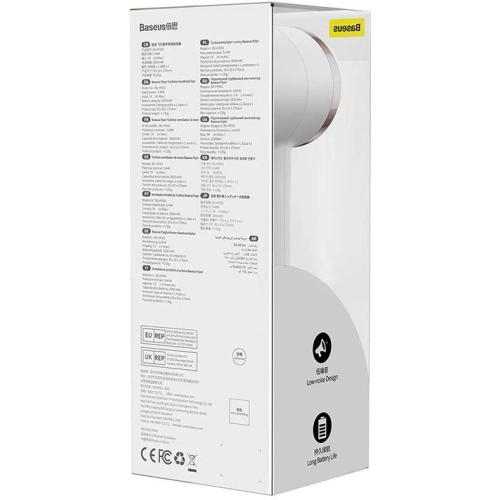 Przenośny wentylator ręczny Baseus Flyer Turbine (biały)