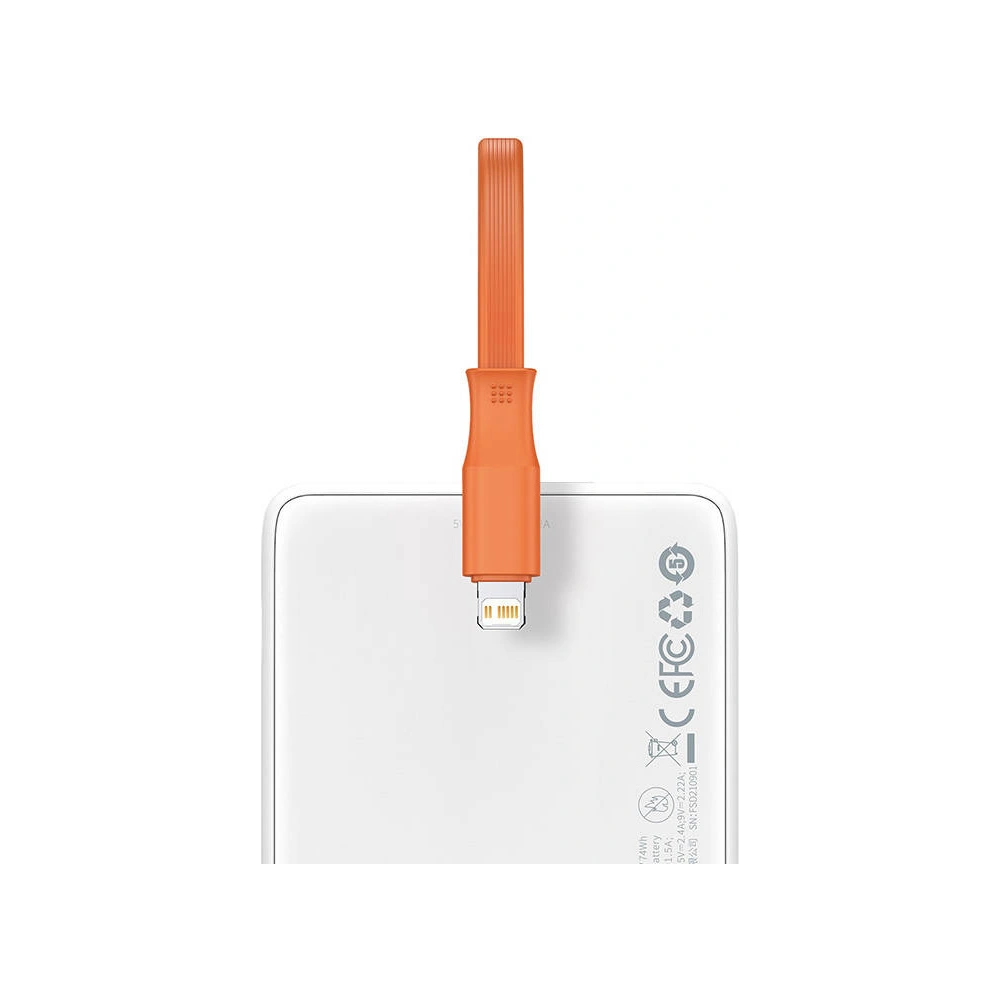 Hurtownia GSM - Powerbank Baseus Block 20000mAh, 22.5W + kabel Lightning (biały) - BSU3237WHT - {ean13} - Hurt