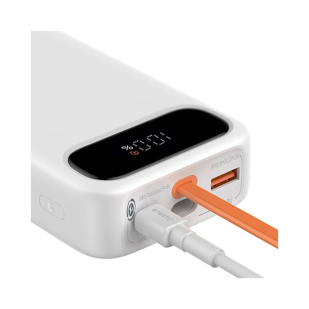 Hurtownia GSM - Powerbank Baseus Block 20000mAh, 22.5W + kabel Lightning (biały) - BSU3237WHT - {ean13} - Hurt