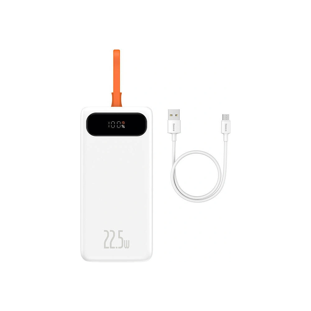 Hurtownia GSM - Powerbank Baseus Block 20000mAh, 22.5W + kabel USB-C (biały) - BSU3238WHT - {ean13} - Hurt