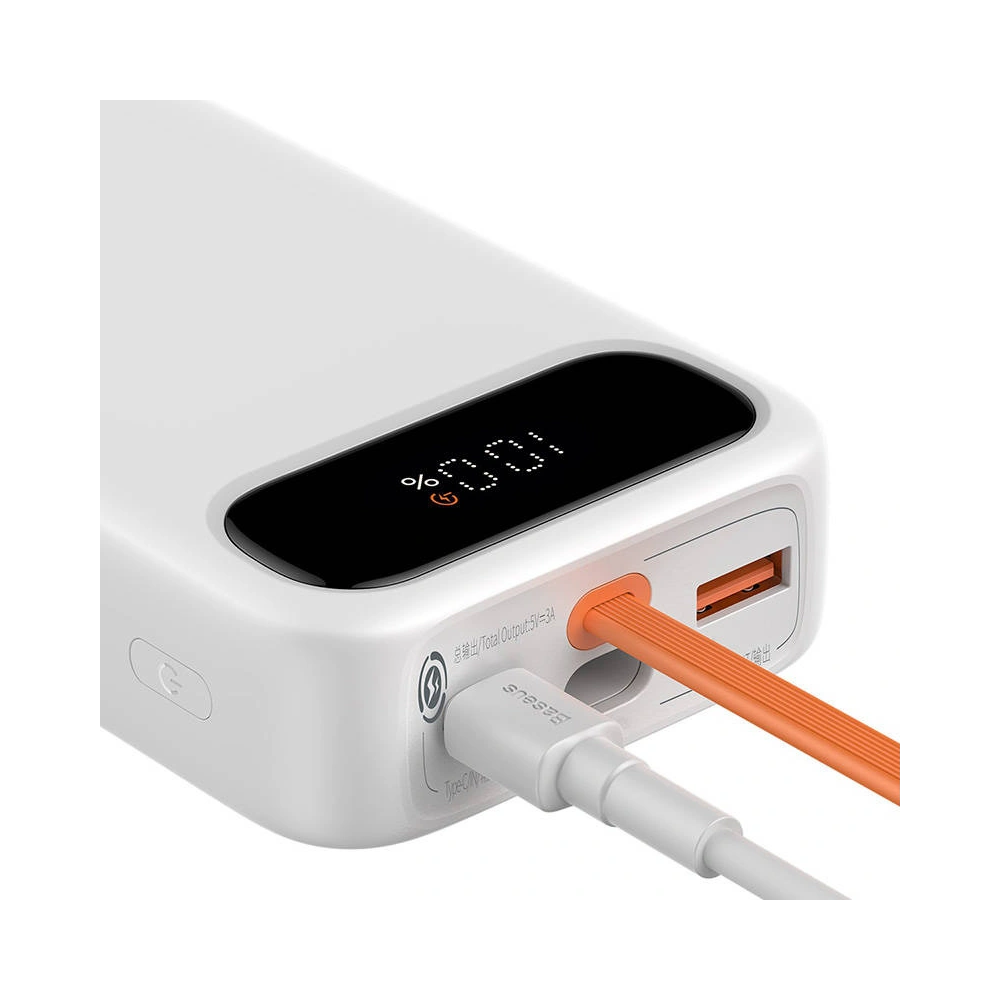 Hurtownia GSM - Powerbank Baseus Block 20000mAh, 22.5W + kabel USB-C (biały) - BSU3238WHT - {ean13} - Hurt